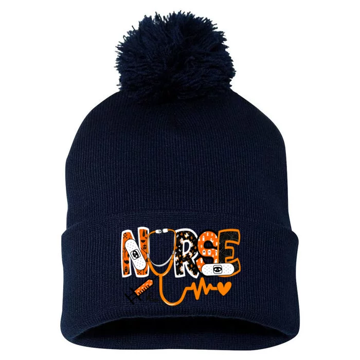 Nurse Halloween Festive Pom Pom 12in Knit Beanie