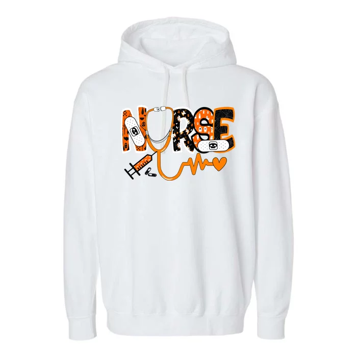 Nurse Halloween Festive Garment-Dyed Fleece Hoodie