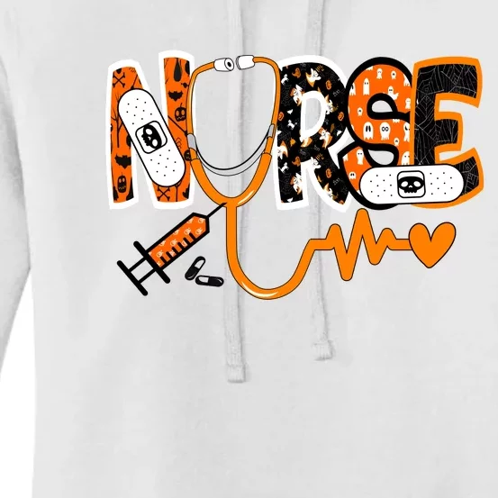 Nurse Halloween Festive Women's Pullover Hoodie