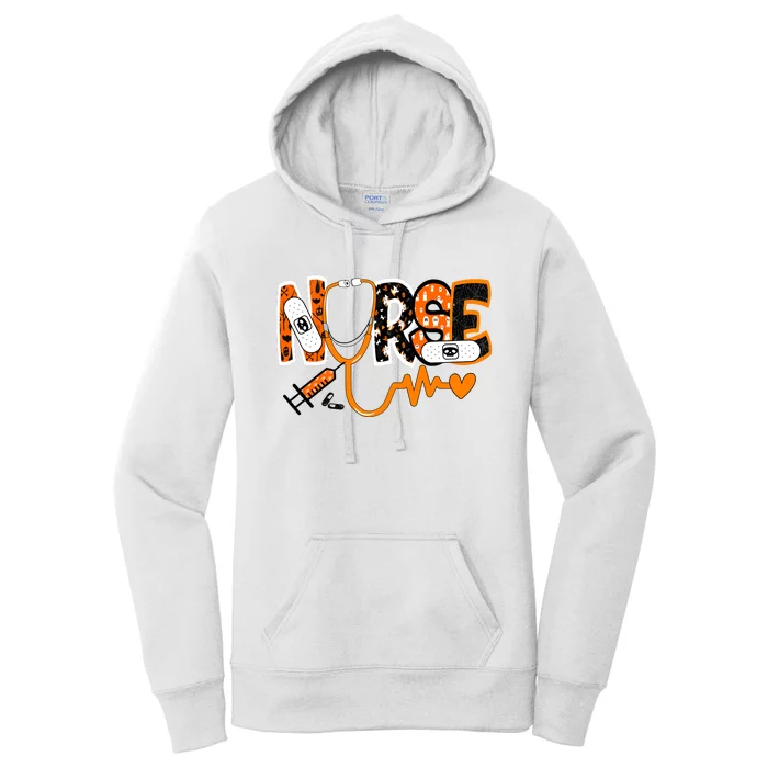 Nurse Halloween Festive Women's Pullover Hoodie