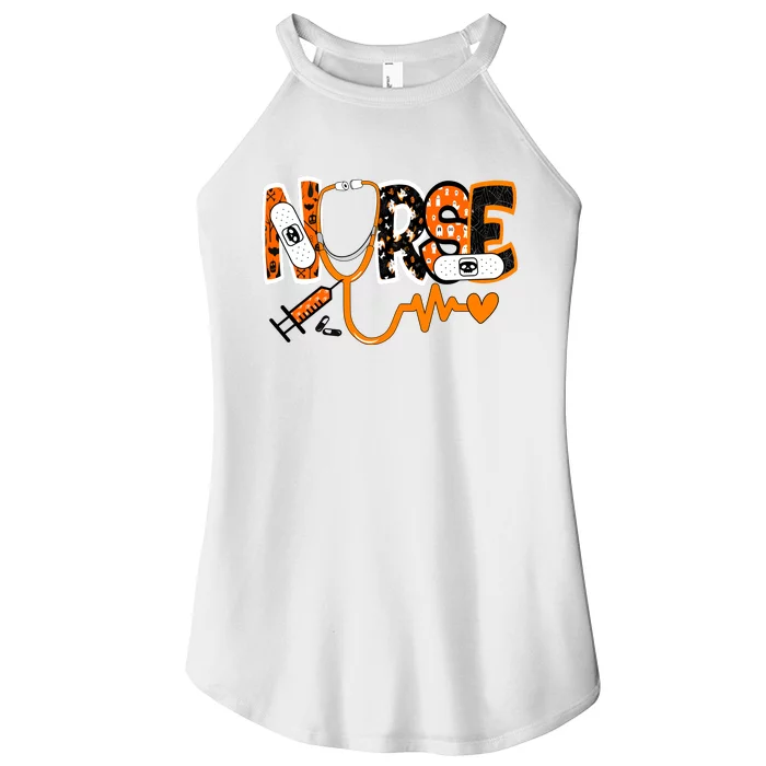 Nurse Halloween Festive Women’s Perfect Tri Rocker Tank