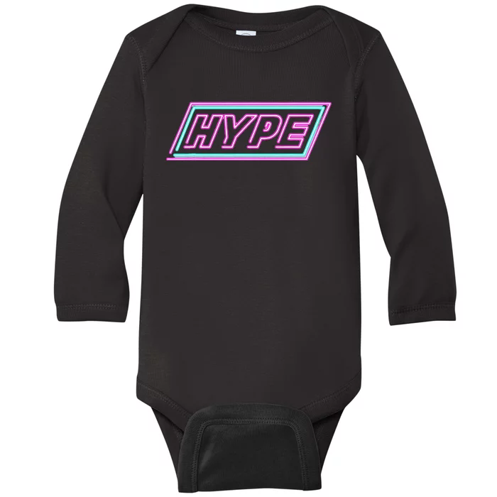 Neon Hype Gamer Inspirational Motivational Baby Long Sleeve Bodysuit