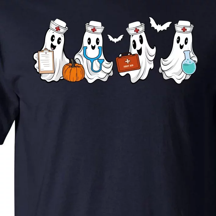 Nurse Halloween Ghost Festive Tall T-Shirt