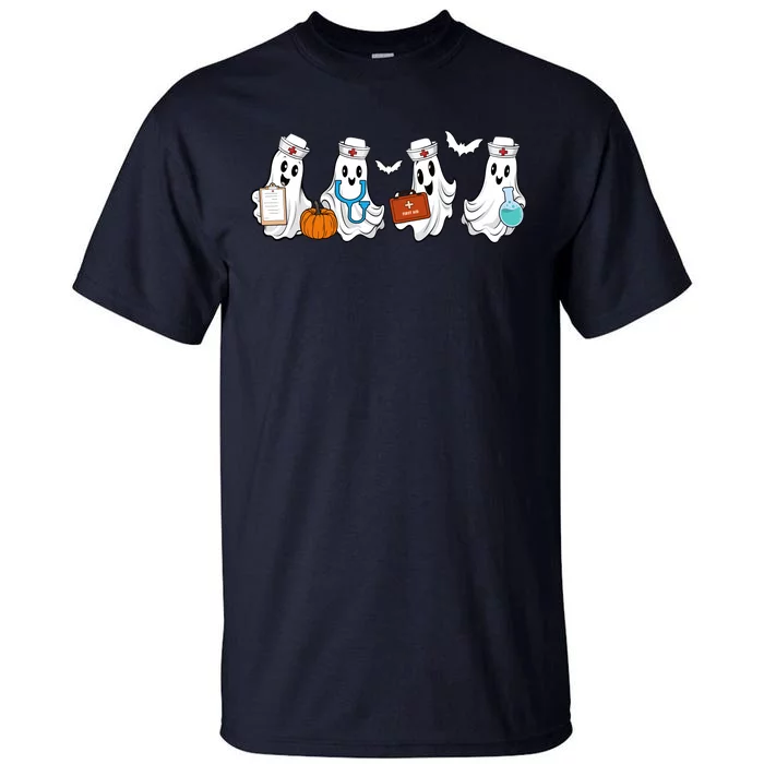 Nurse Halloween Ghost Festive Tall T-Shirt