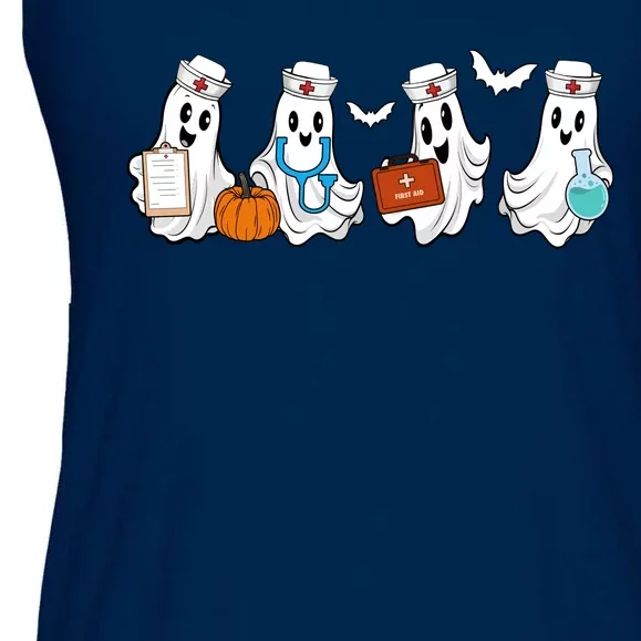 Nurse Halloween Ghost Festive Ladies Essential Flowy Tank