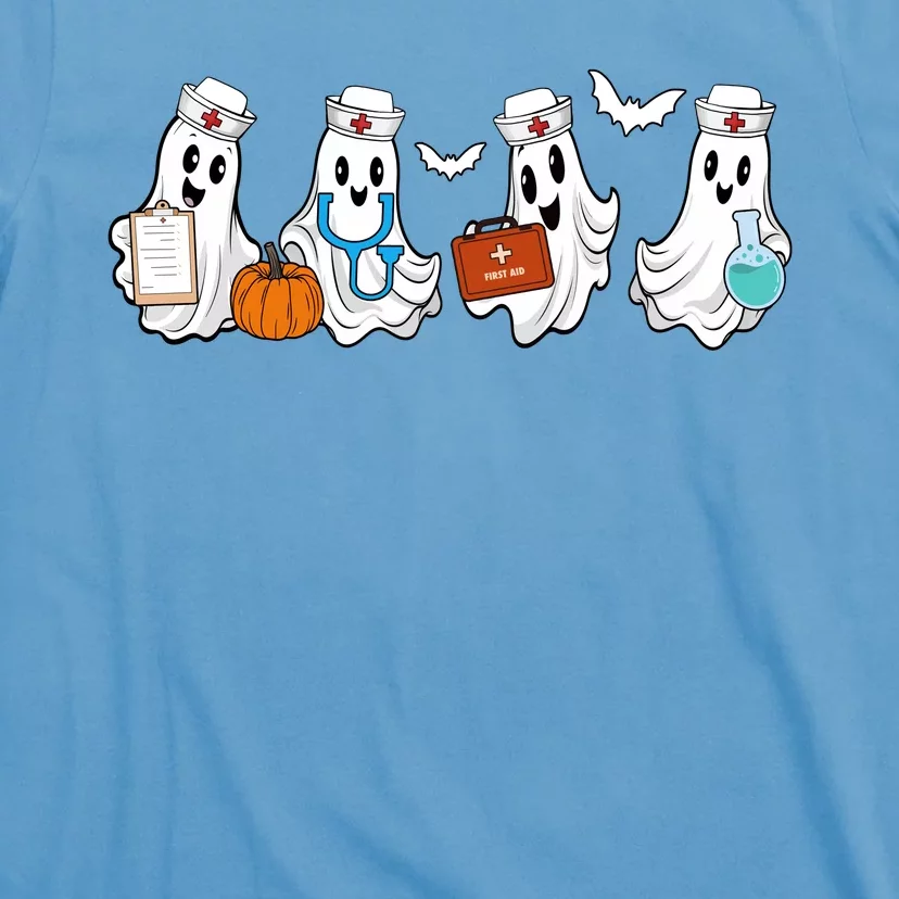 Nurse Halloween Ghost Festive T-Shirt