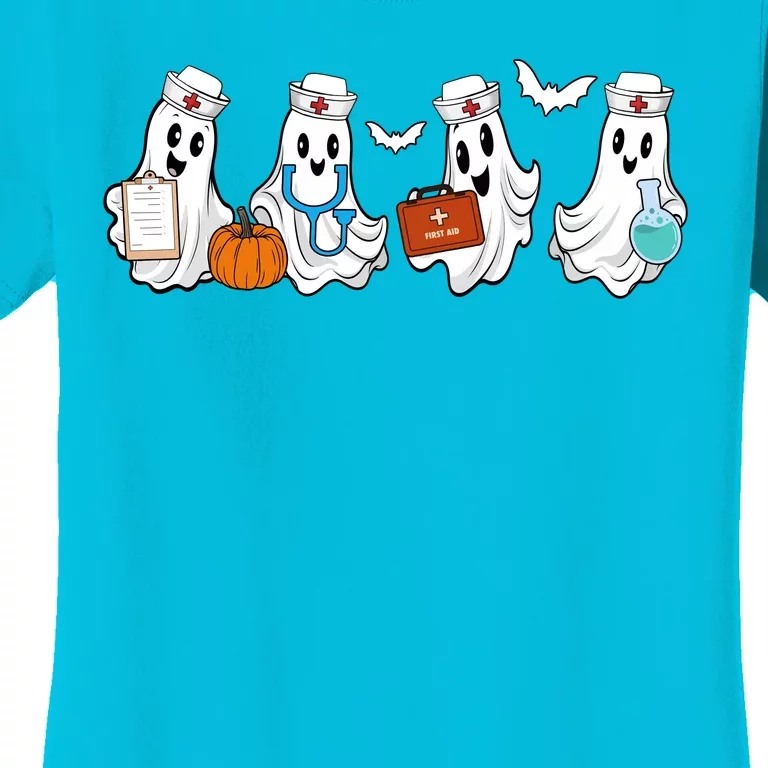 Nurse Halloween Ghost Festive Women's T-Shirt