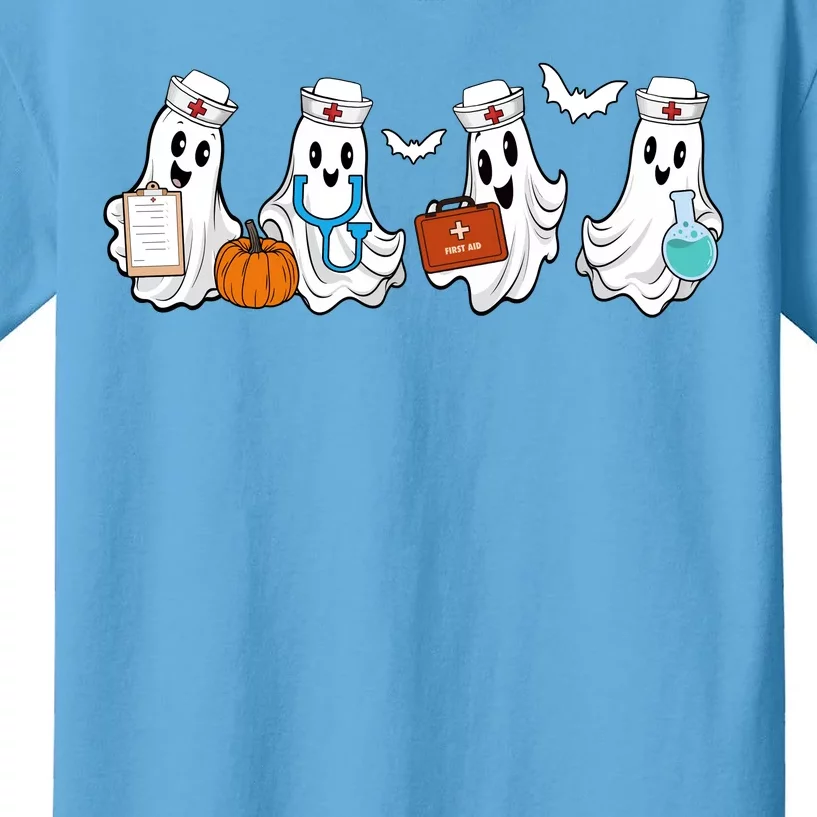 Nurse Halloween Ghost Festive Kids T-Shirt