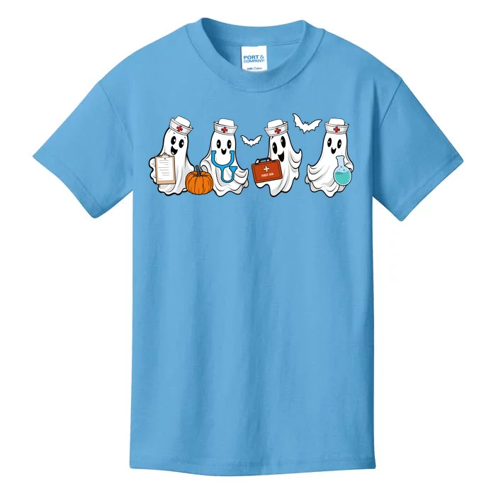 Nurse Halloween Ghost Festive Kids T-Shirt