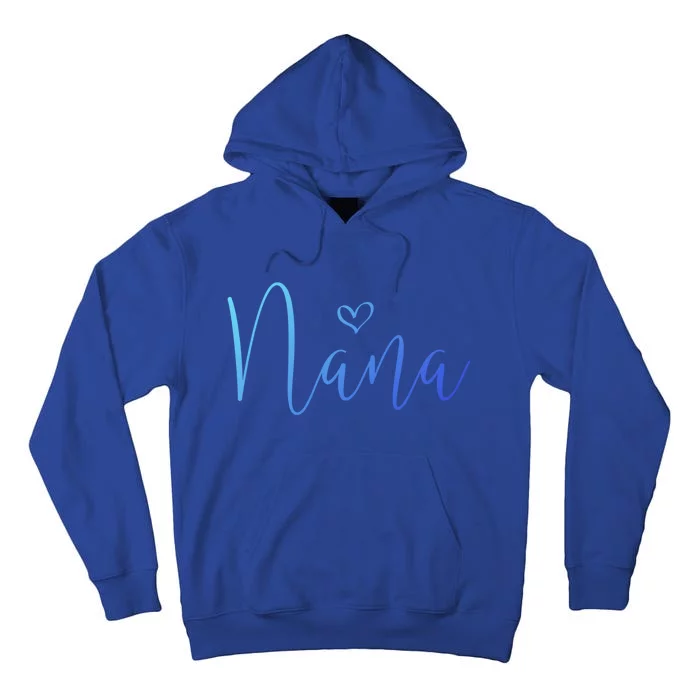 Nana Heart Grandma Christmas MotherS Day Gift Tall Hoodie