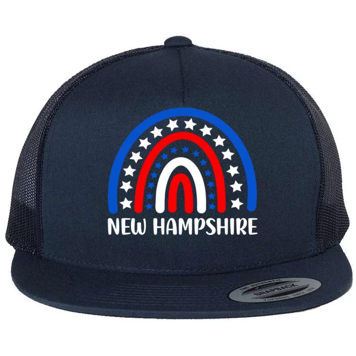 New Hampshire Gift I Love New Hampshire Usa Great Gift Flat Bill Trucker Hat