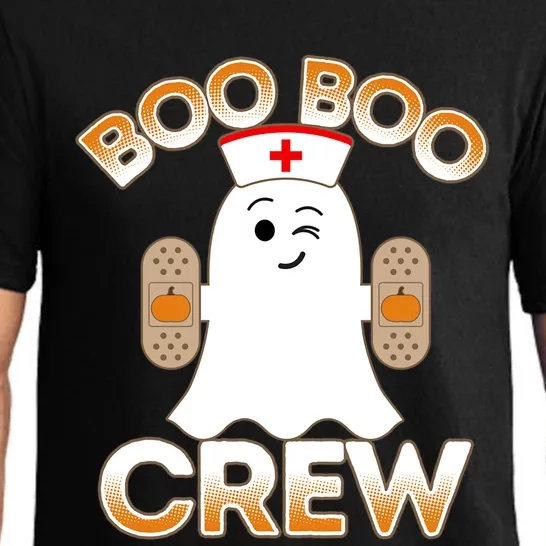 Nurse Halloween Gift For Hospital School Nurse Boo Boo Crew Gift Pajama Set