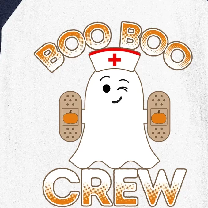 Nurse Halloween Gift For Hospital School Nurse Boo Boo Crew Gift Baseball Sleeve Shirt