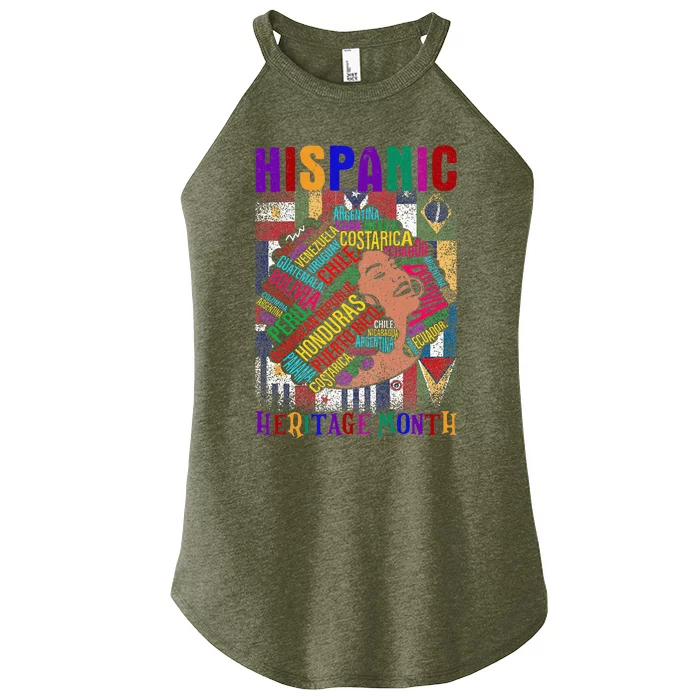 National Hispanic Heritage Month Latina Woman All Countries Women’s Perfect Tri Rocker Tank