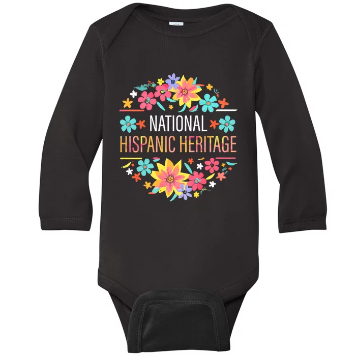 National Hispanic Heritage Month Baby Long Sleeve Bodysuit