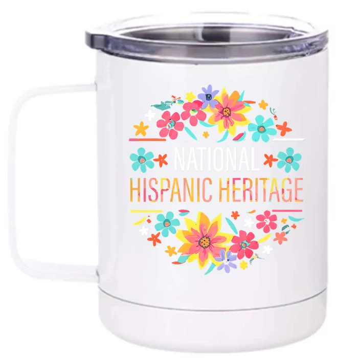 National Hispanic Heritage Month Front & Back 12oz Stainless Steel Tumbler Cup