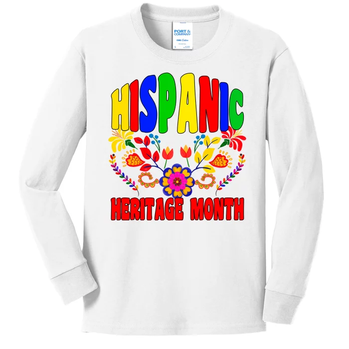 National Hispanic Heritage Month Kids Long Sleeve Shirt