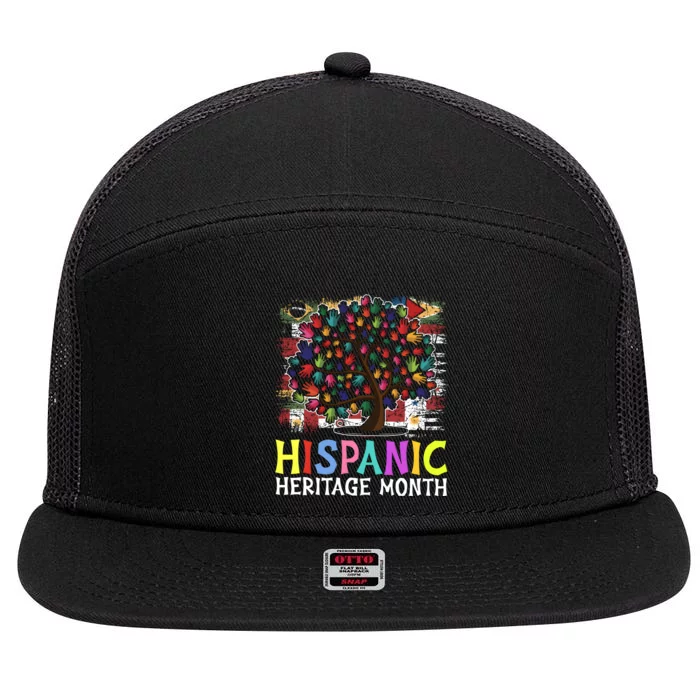 National Hispanic Heritage Month Trending Gift Idea 7 Panel Mesh Trucker Snapback Hat