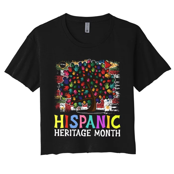 National Hispanic Heritage Month Trending Gift Idea Women's Crop Top Tee