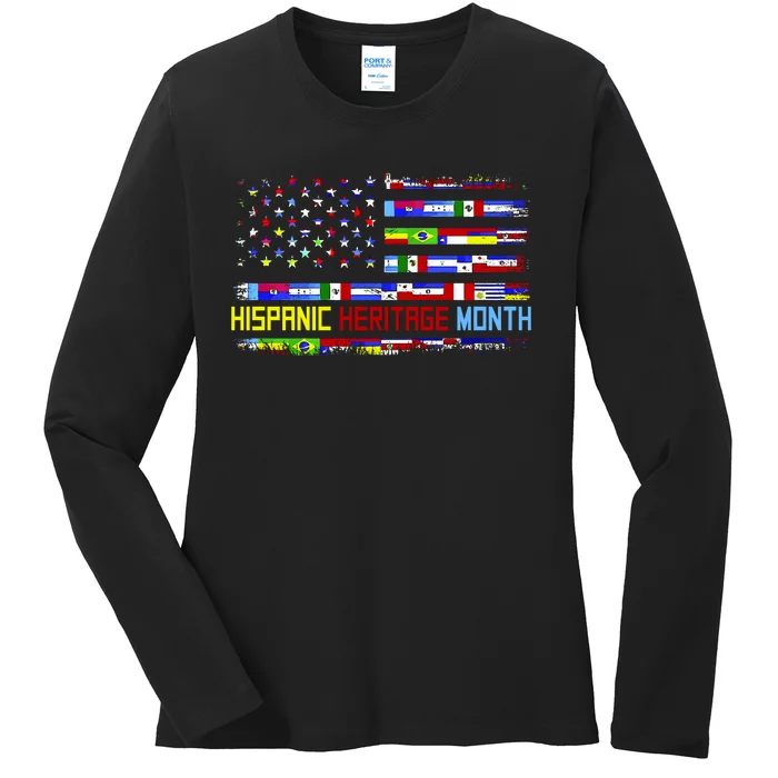 National Hispanic Heritage Month Ladies Long Sleeve Shirt