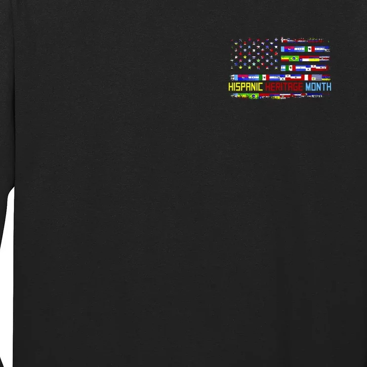 National Hispanic Heritage Month Front And Back Front & Back Long Sleeve Shirt