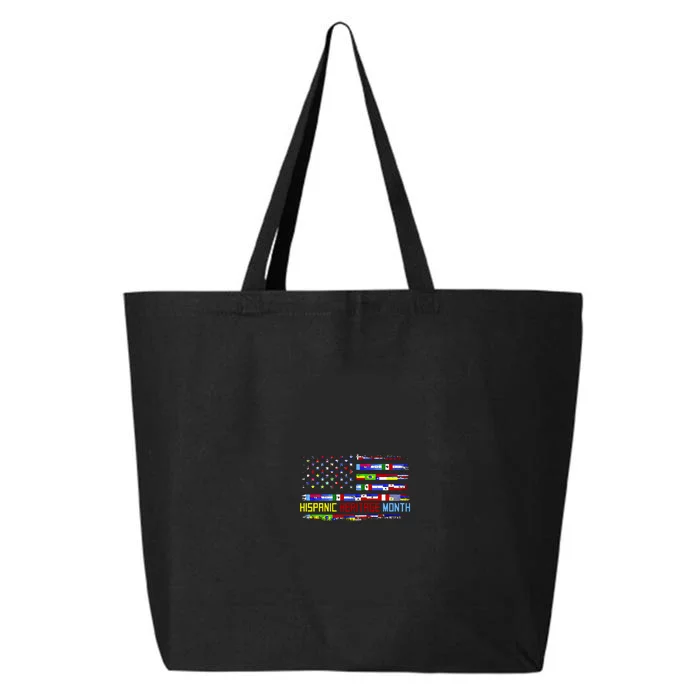 National Hispanic Heritage Month Front And Back Front & Back 25L Jumbo Tote