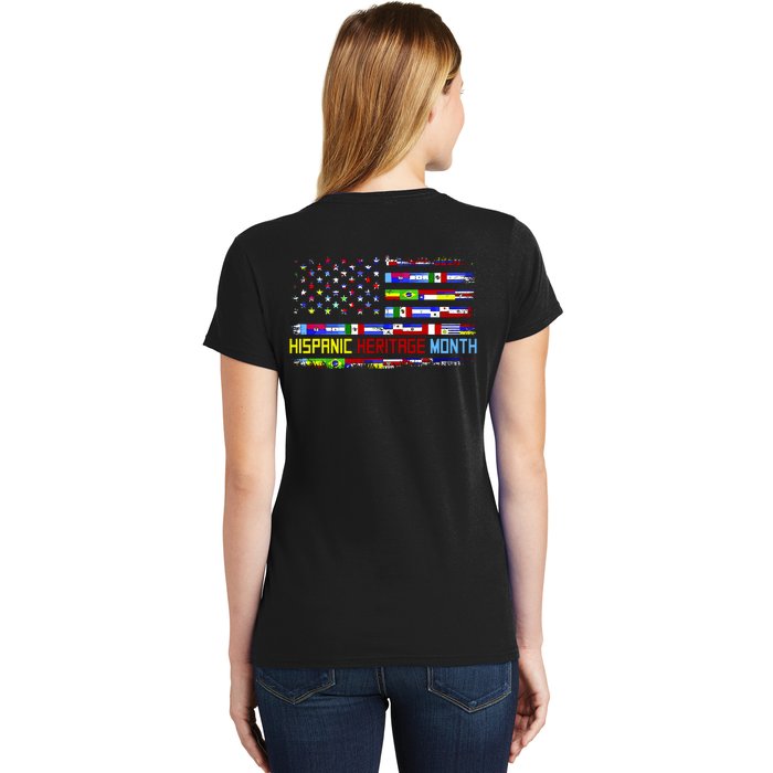 National Hispanic Heritage Month Front And Back Front & Back Women's T-Shirt