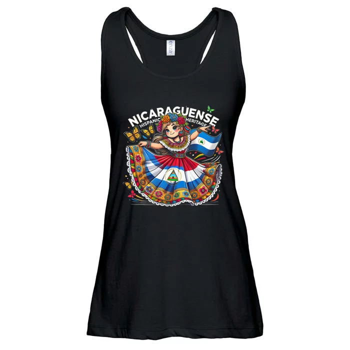 Nicaragua Hispanic Heritage Month Celebration Ladies Essential Flowy Tank