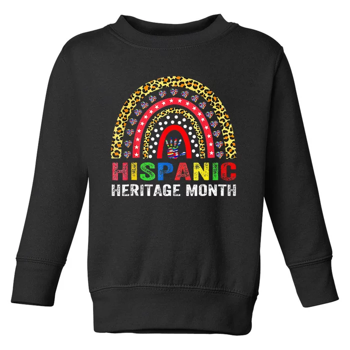 National Hispanic Heritage Month Rainbow Hand All Countries Toddler Sweatshirt