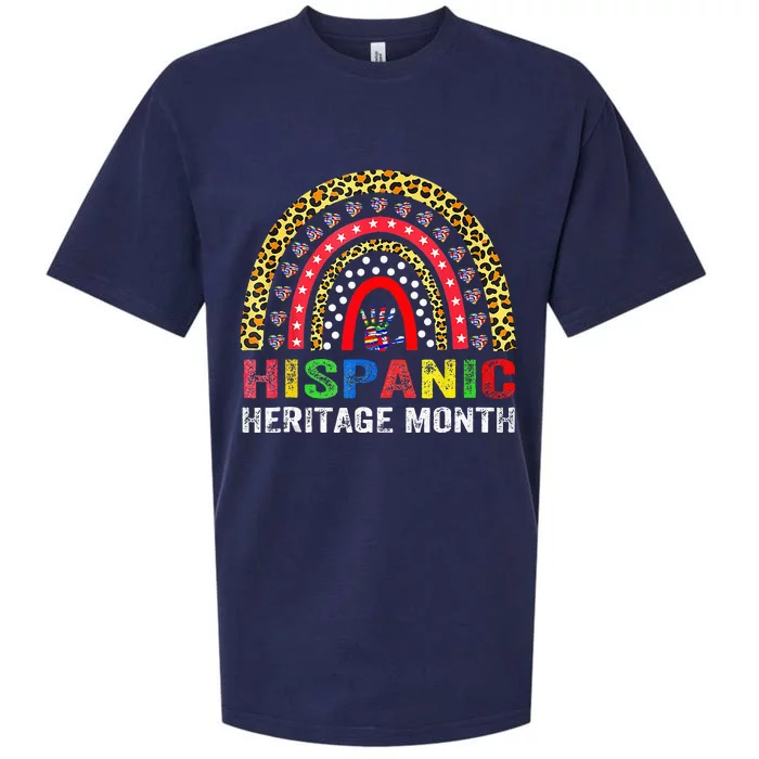 National Hispanic Heritage Month Rainbow Hand All Countries Sueded Cloud Jersey T-Shirt