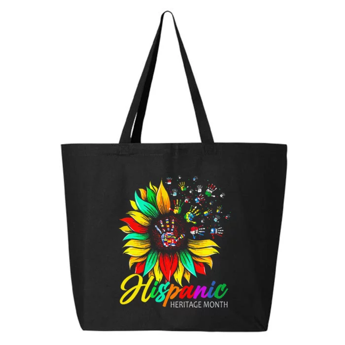 National Hispanic Heritage Month Sunflower All Countries Gift 25L Jumbo Tote