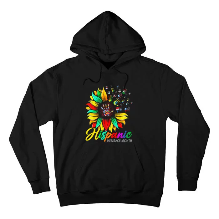 National Hispanic Heritage Month Sunflower All Countries Gift Tall Hoodie