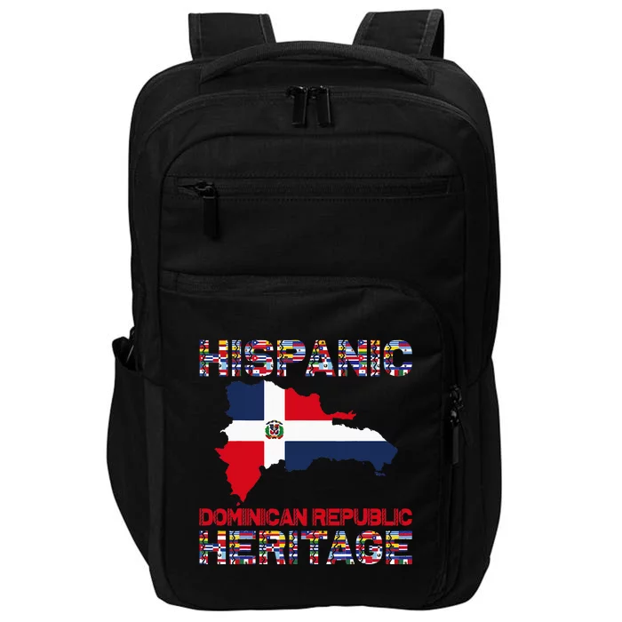 National Hispanic Heritage Month Dominican Republic Flag Impact Tech Backpack