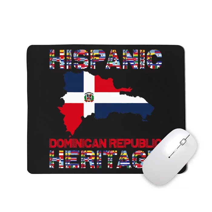 National Hispanic Heritage Month Dominican Republic Flag Mousepad