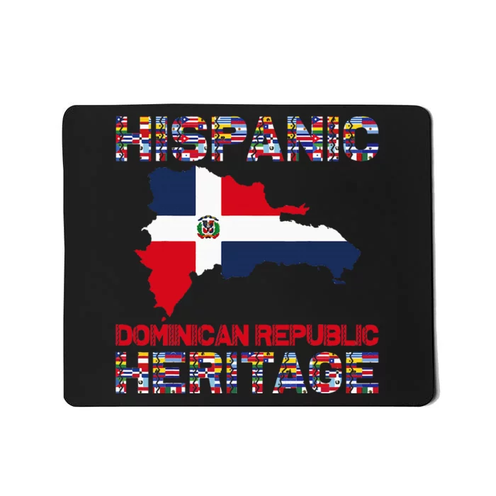 National Hispanic Heritage Month Dominican Republic Flag Mousepad