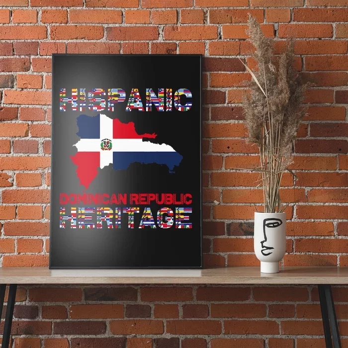 National Hispanic Heritage Month Dominican Republic Flag Poster