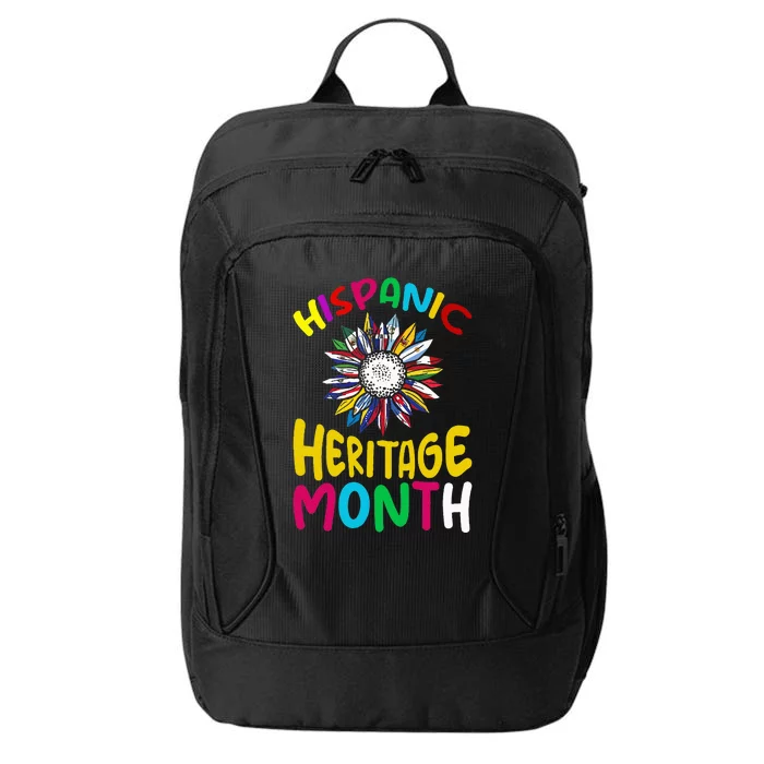 National Hispanic Heritage Month Sunflower All Countries City Backpack