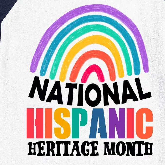 National Hispanic Heritage Month Rainbow Baseball Sleeve Shirt