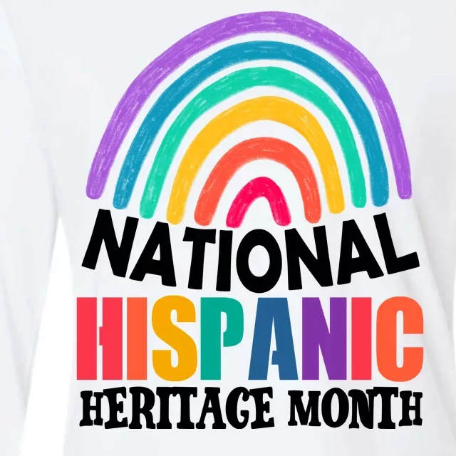 National Hispanic Heritage Month Rainbow Womens Cotton Relaxed Long Sleeve T-Shirt