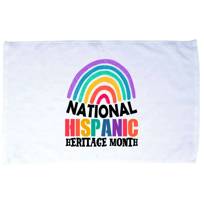 National Hispanic Heritage Month Rainbow Microfiber Hand Towel