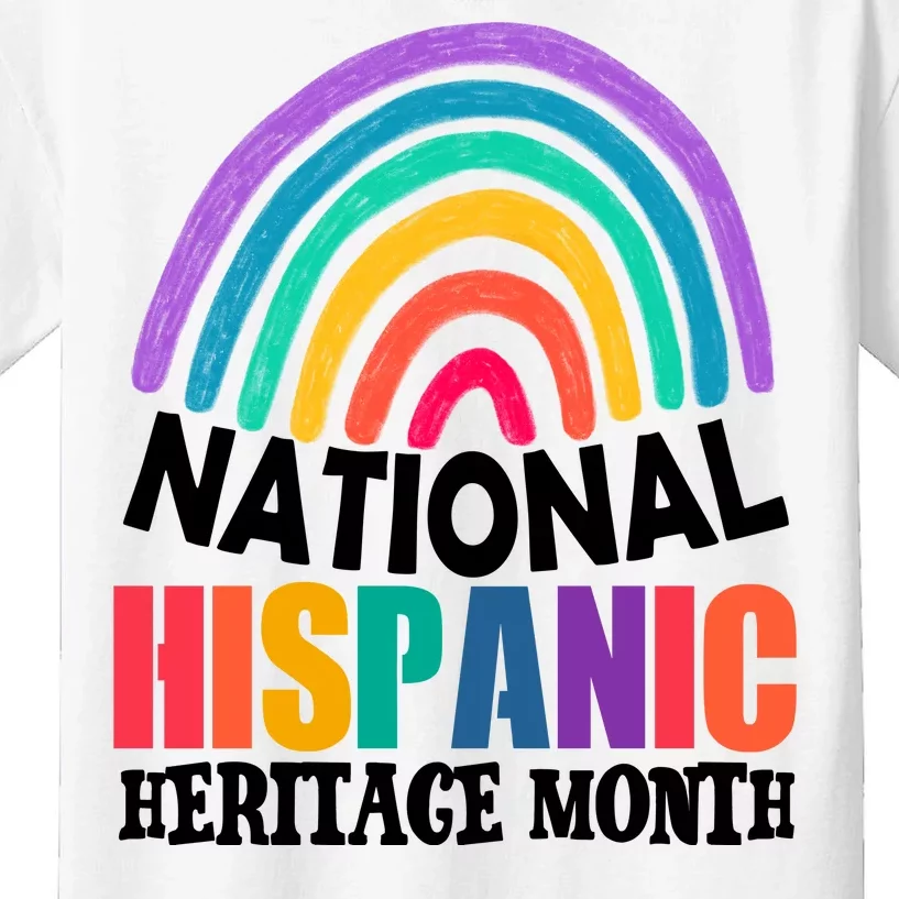 National Hispanic Heritage Month Rainbow Kids T-Shirt