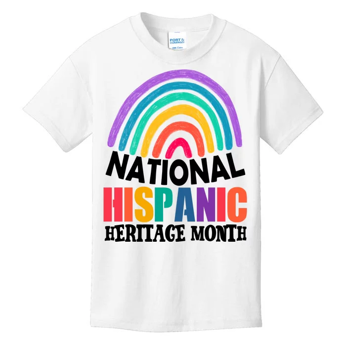 National Hispanic Heritage Month Rainbow Kids T-Shirt