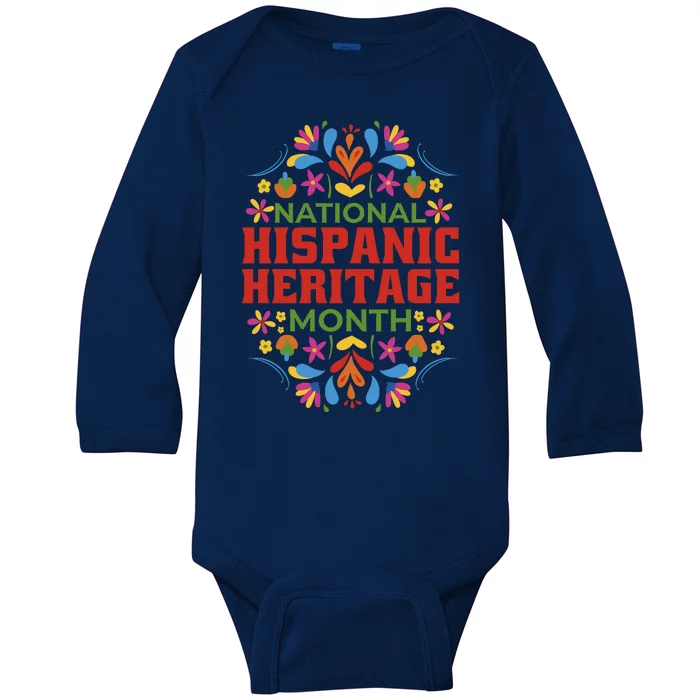 National Hispanic Heritage Month Baby Long Sleeve Bodysuit