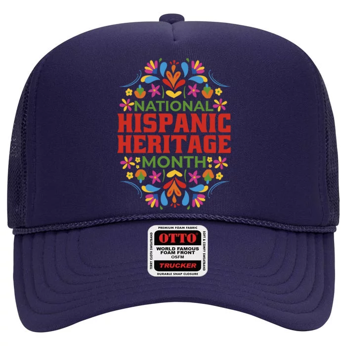 National Hispanic Heritage Month High Crown Mesh Trucker Hat