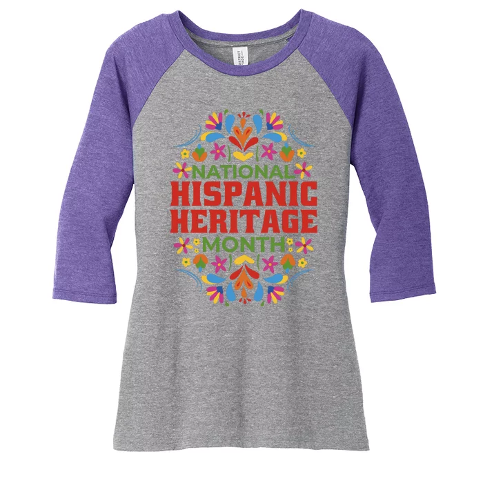 National Hispanic Heritage Month Women's Tri-Blend 3/4-Sleeve Raglan Shirt