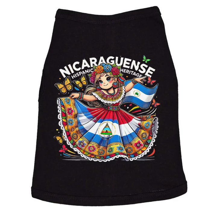 Nicaragua Hispanic Heritage Month Celebration Gift Doggie Tank