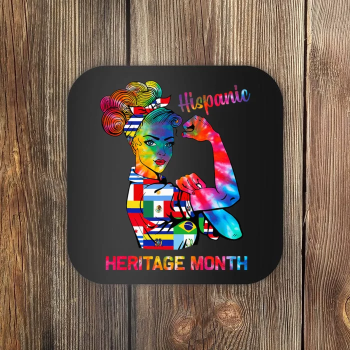 National Hispanic Heritage Month Hispanic All Flag Coaster