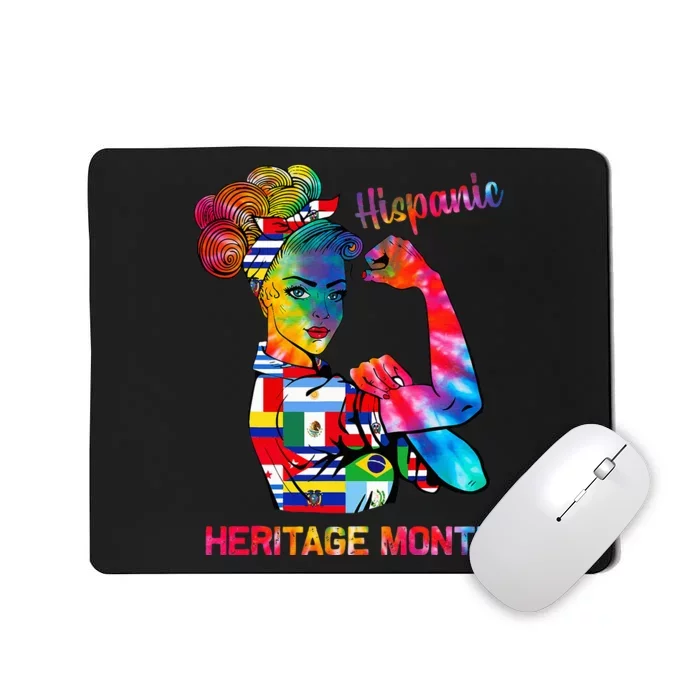 National Hispanic Heritage Month Hispanic All Flag Mousepad