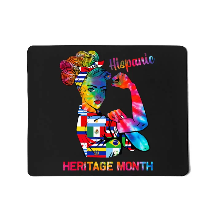 National Hispanic Heritage Month Hispanic All Flag Mousepad