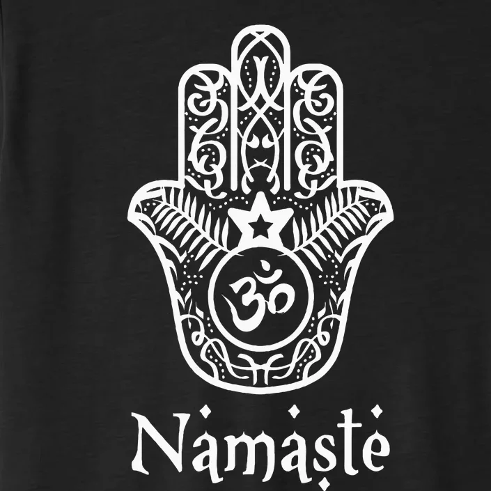 Namaste Hand Hamsa Yoga Hinduism Vedas Ohm ChromaSoft Performance T-Shirt